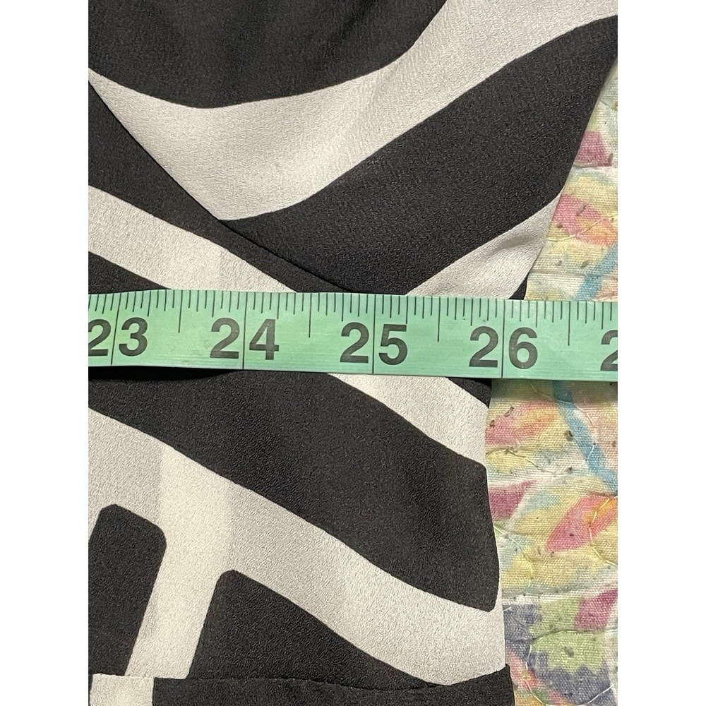 Torrid Womens 2X Black & White Harper Georgette Pullover 3/4 Sleeve Blouse - Picture 8 of 10